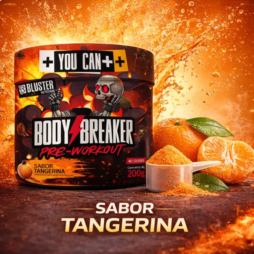 BODY BREAKER PRE-WORKOUT BLUSTER NUTRITION 200G TANGERINA