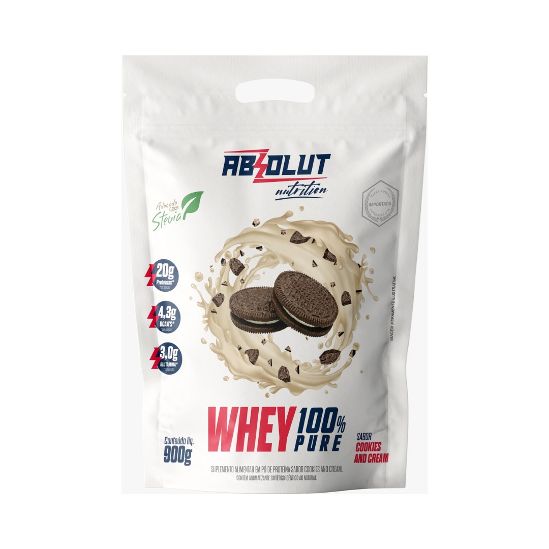 WHEY 100% PURE ABSOLUT 900G COOKIES AND CREAM