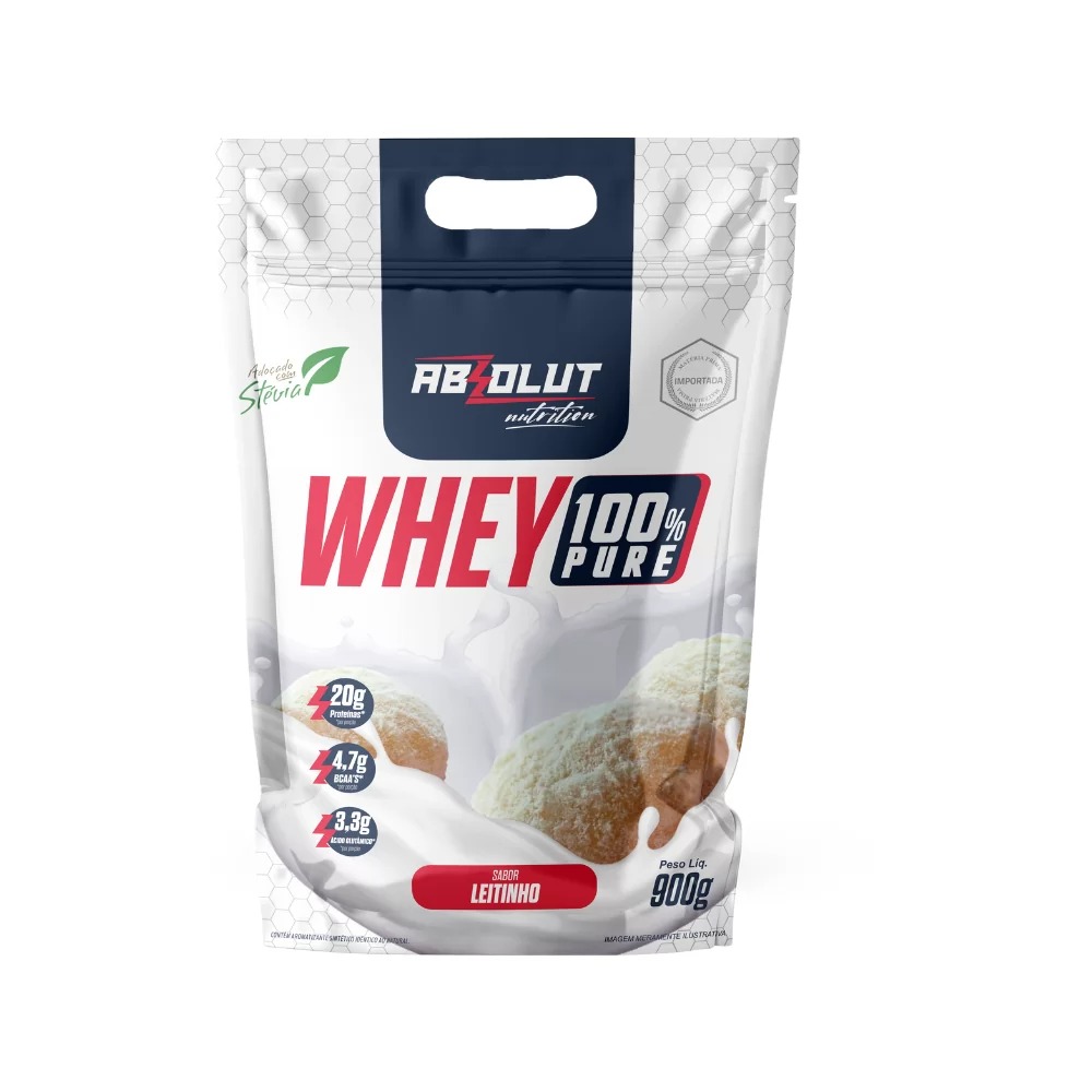 WHEY 100% PURE ABSOLUT 900G LEITINHO