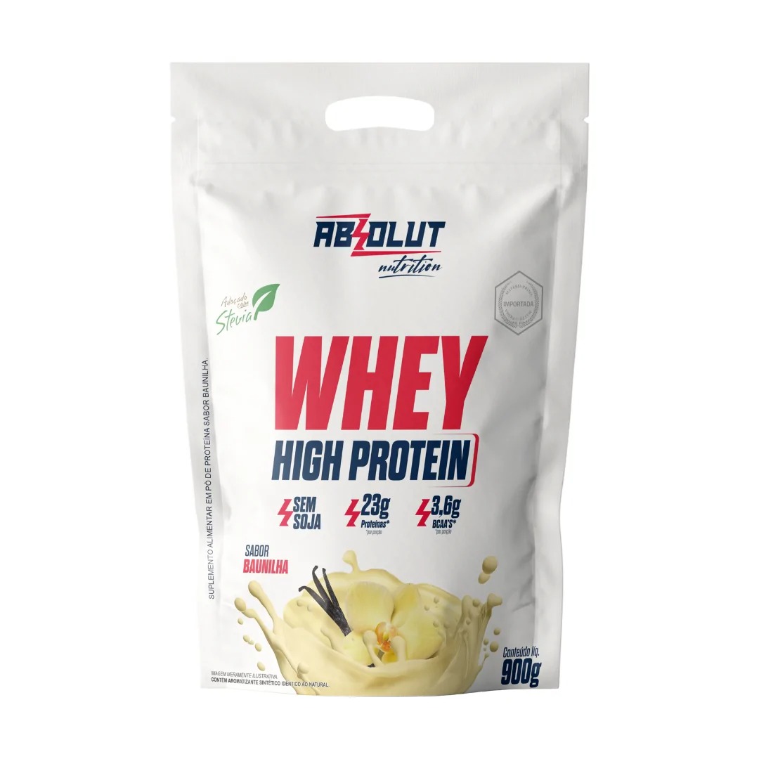 WHEY HIGH PROTEIN ABSOLUT 900G BAUNILHA