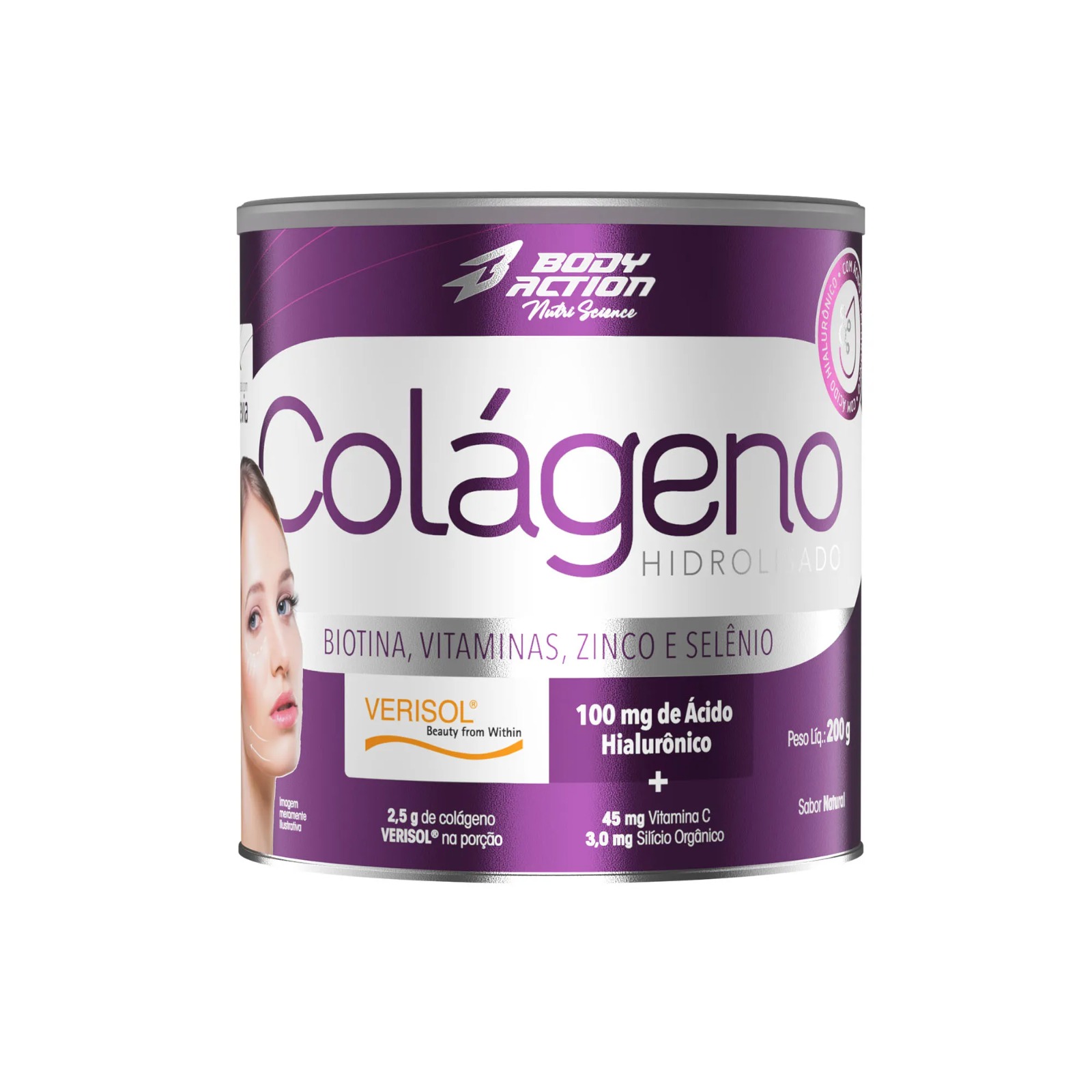 COLÁGENO HIDROLISADO BODY ACTION NATURAL 200G