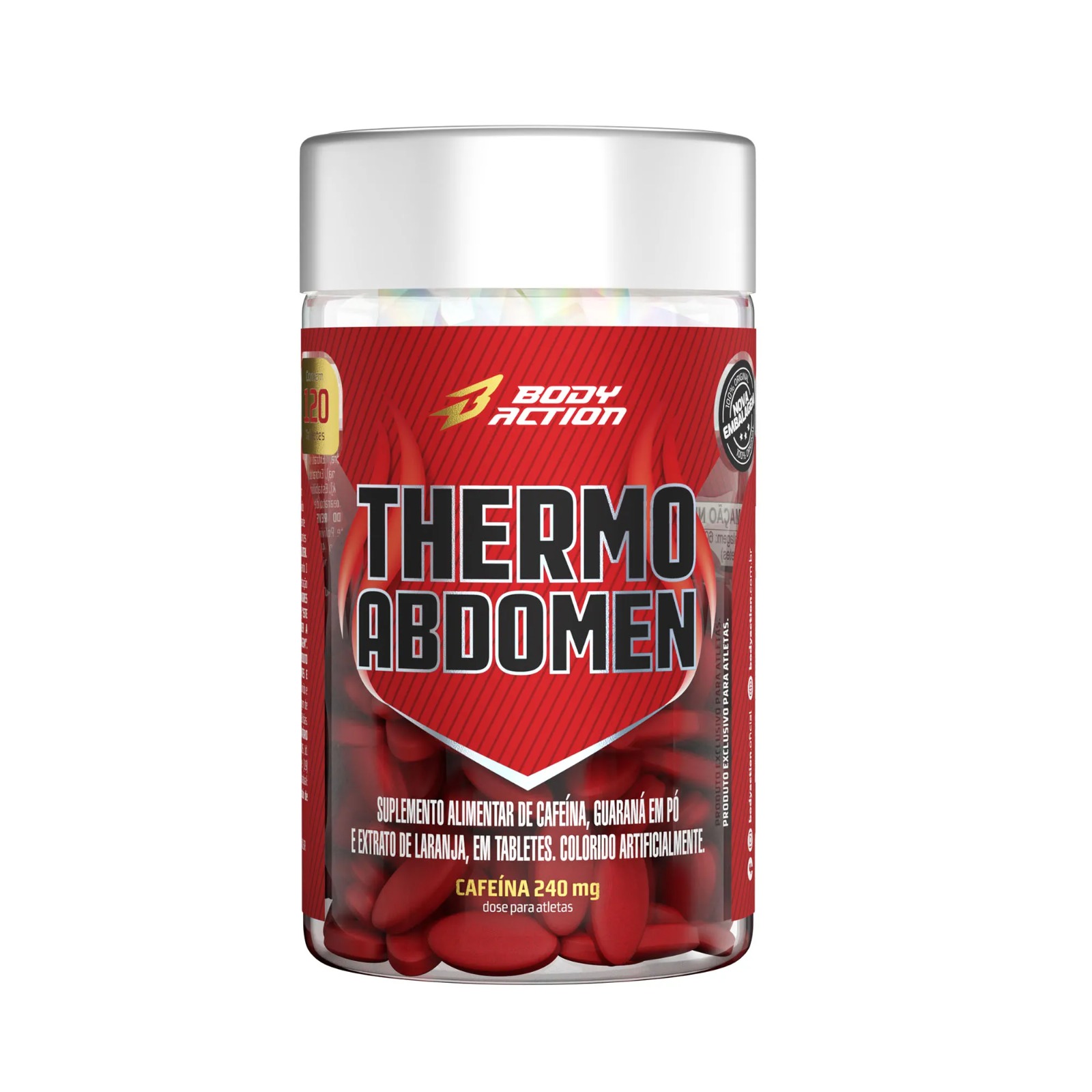 THERMO ABDOMEN BODY ACTION 240MG CAFEÍNA 120 TABLETES