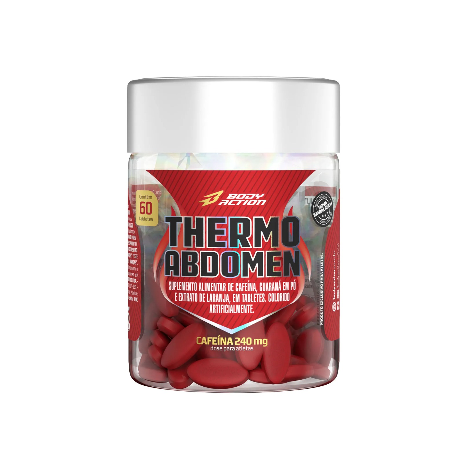 THERMO ABDOMEN BODY ACTION 240MG CAFEÍNA 60 TABLETES