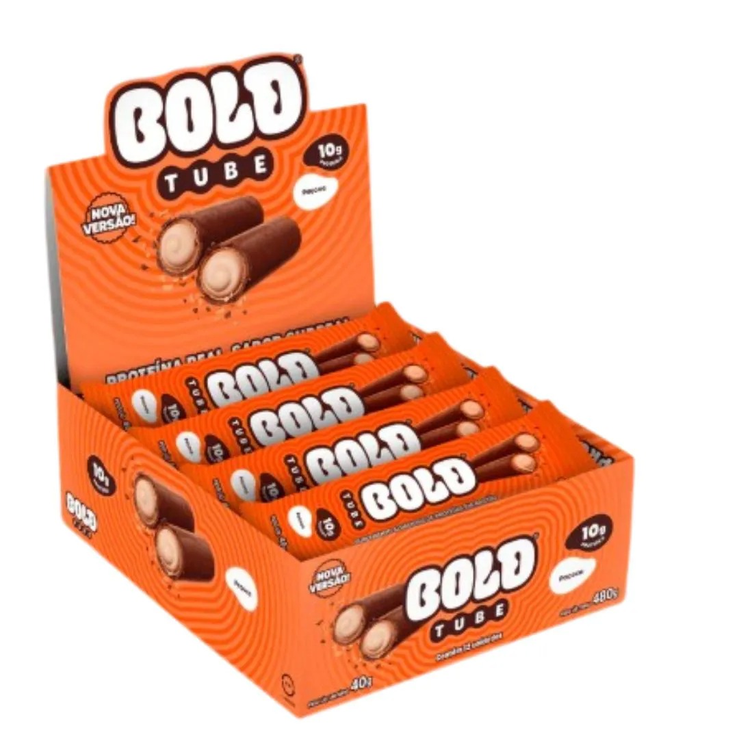 BOLD TUBE PAÇOCA CAIXA 12 UNIDADES