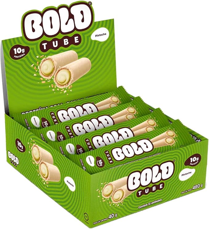 BOLD TUBE PISTACHE CAIXA 12 UNIDADES