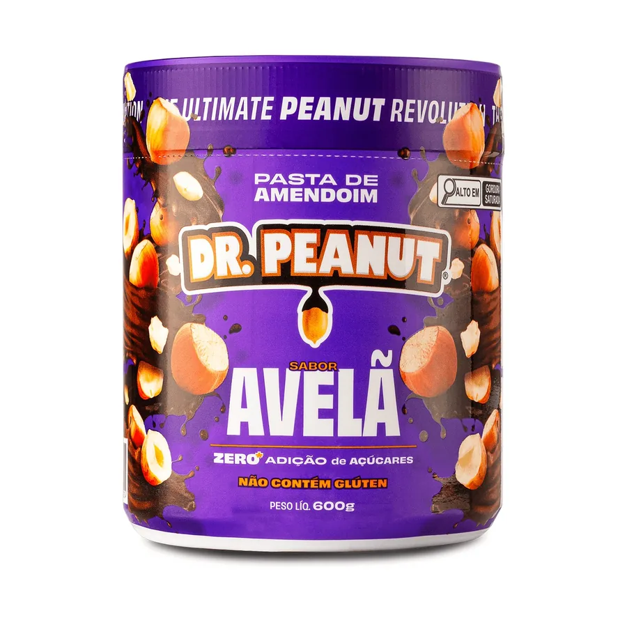 PASTA DE AMENDOIM DR. PEANUT AVELÃ 600G
