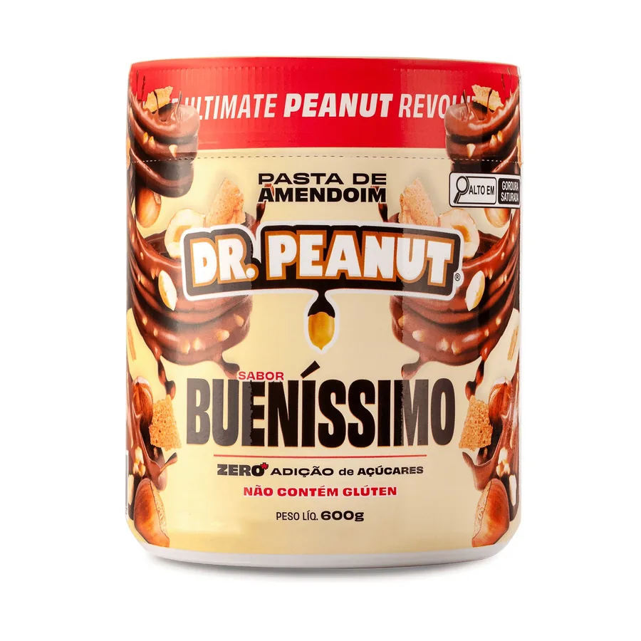 PASTA DE AMENDOIM DR. PEANUT BUENÍSSIMO 600G
