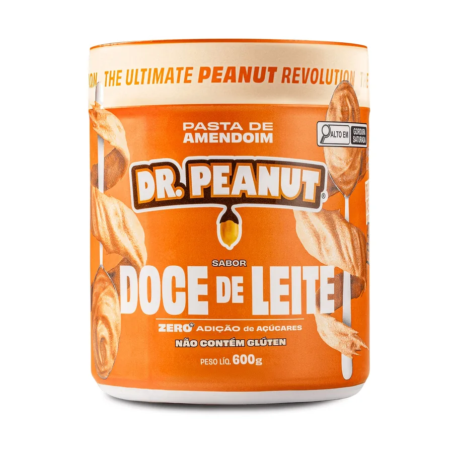 PASTA DE AMENDOIM DR. PEANUT DOCE DE LEITE 600G