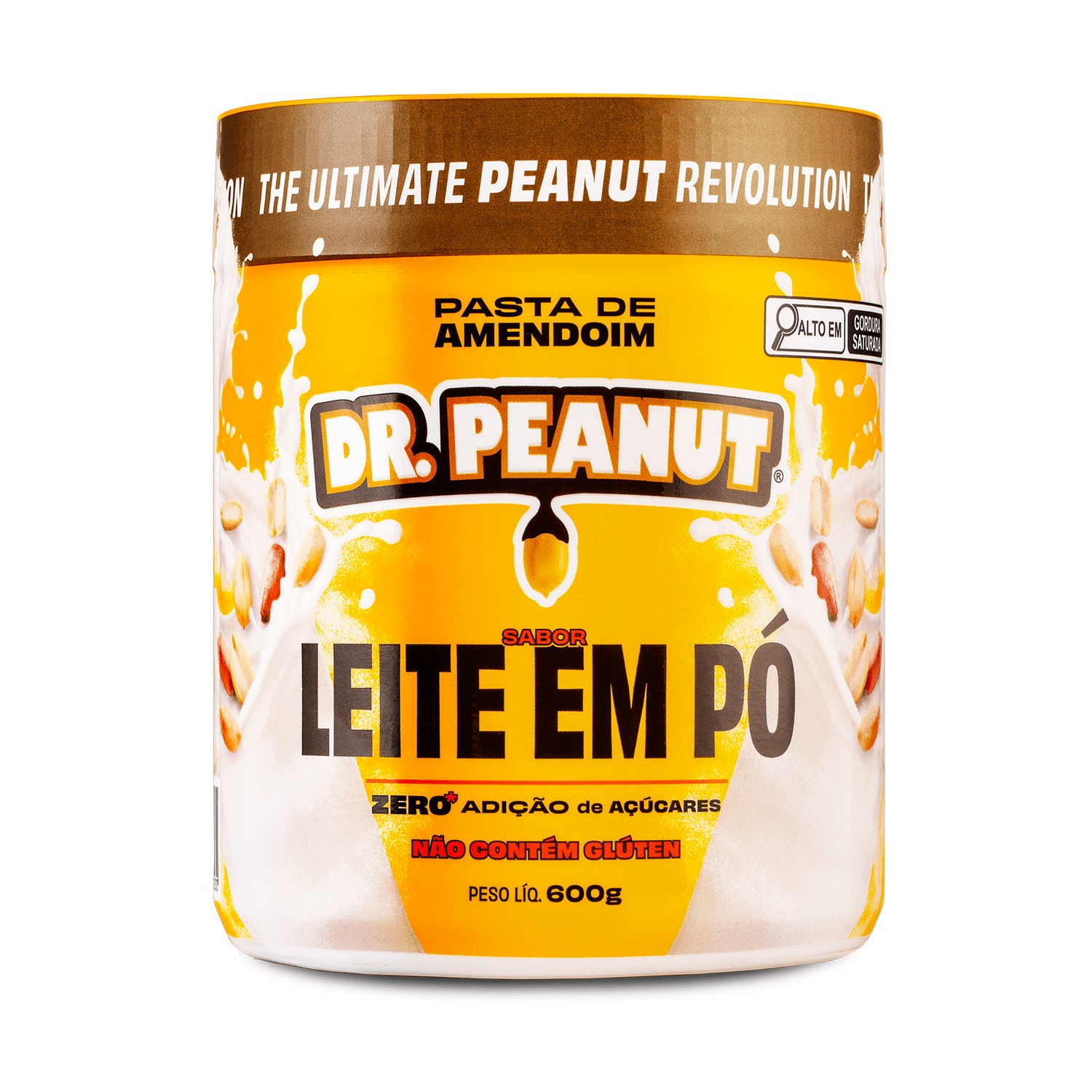 PASTA DE AMENDOIM DR. PEANUT LEITE EM PÓ 600G