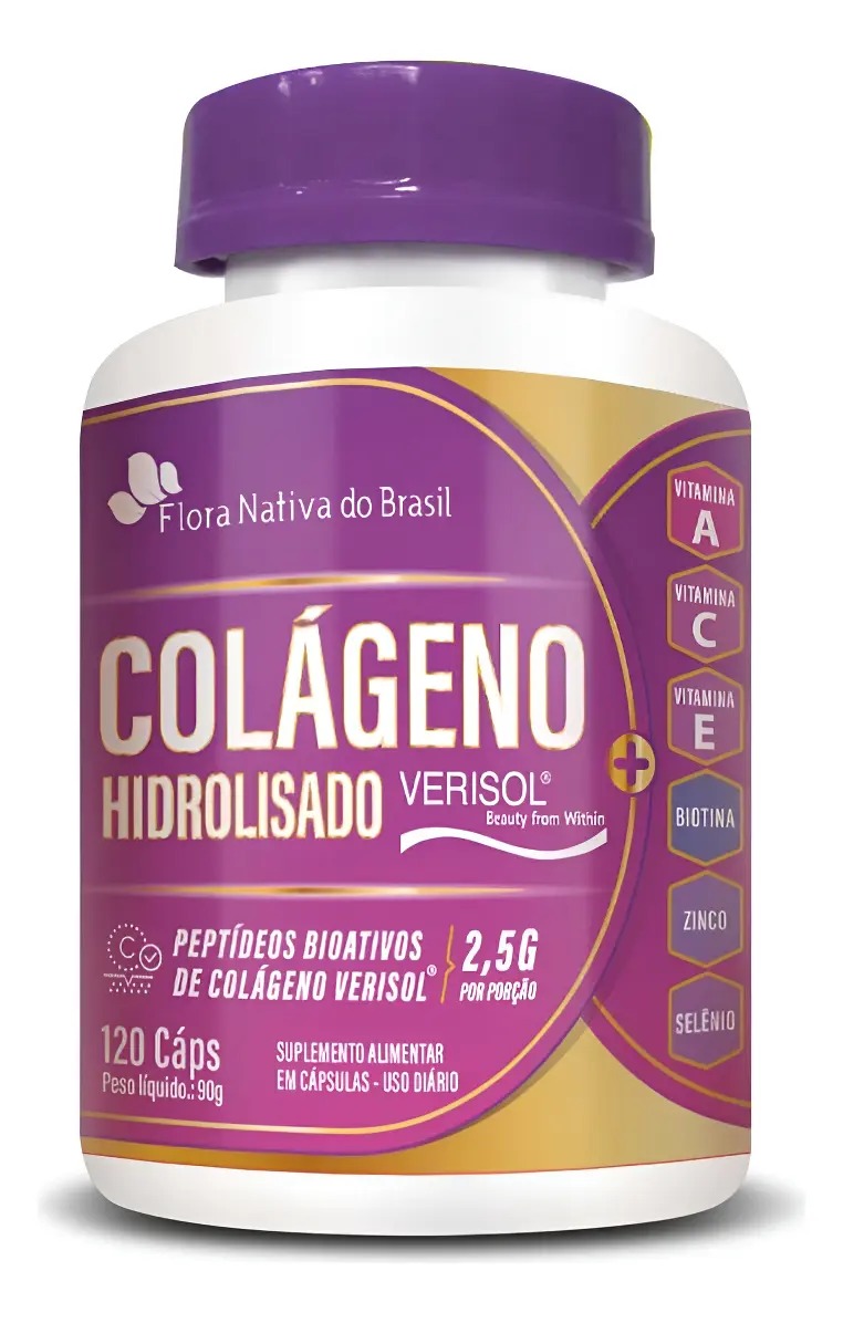 COLÁGENO HIDROLISADO VERISOL FLORA NATIVA 120 CÁPSULAS