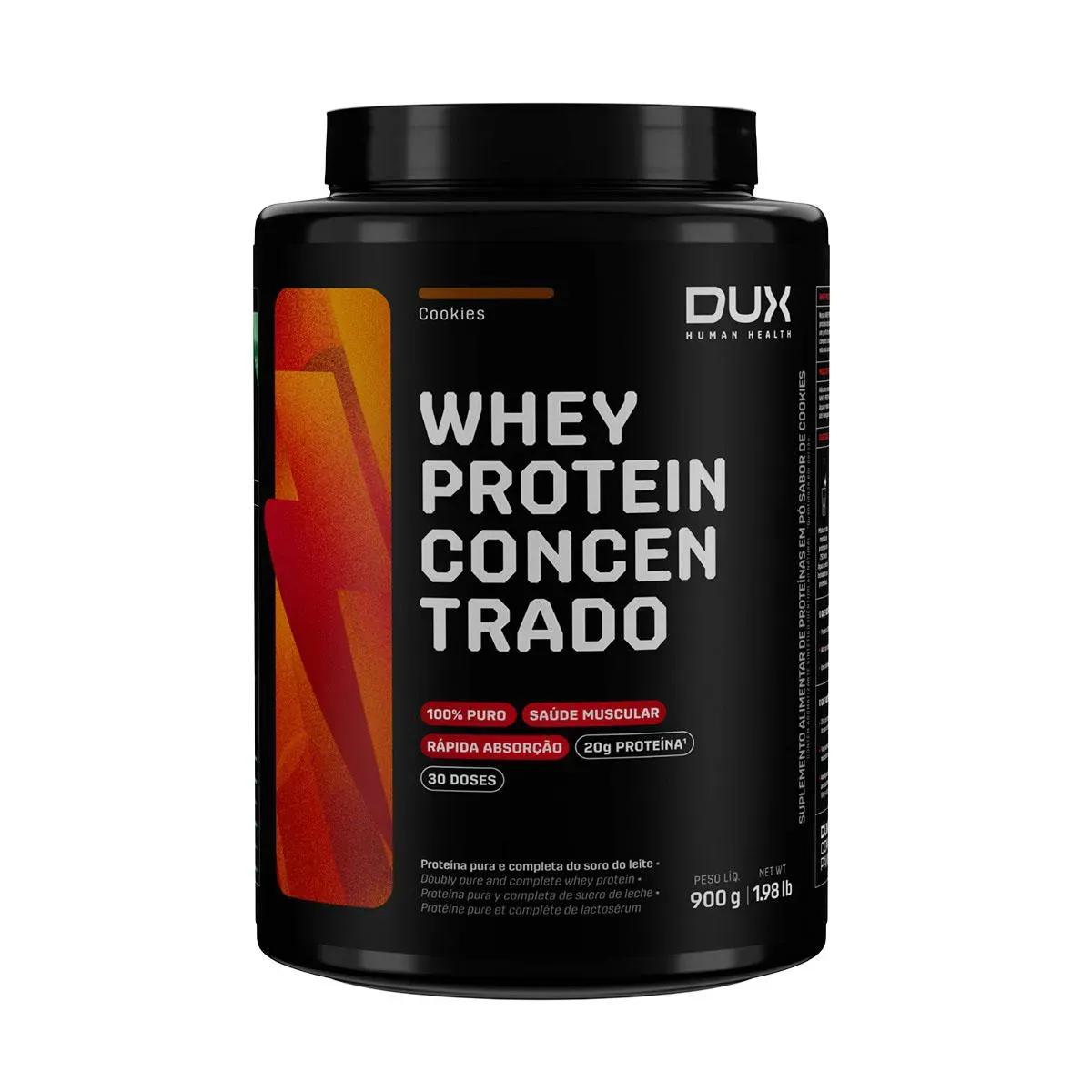 WHEY CONCENTRADO DUX 900G COOKIES