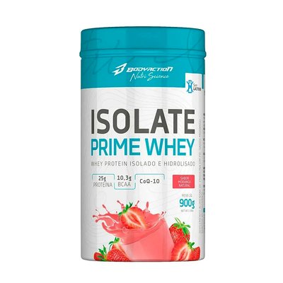 ISOLATE PRIME WHEY BODY ACTION 900G MORANGO