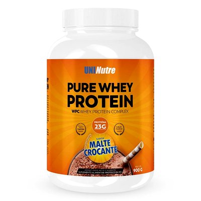 PURE WHEY PROTEIN UNINUTRE 900G MALTE CROCANTE