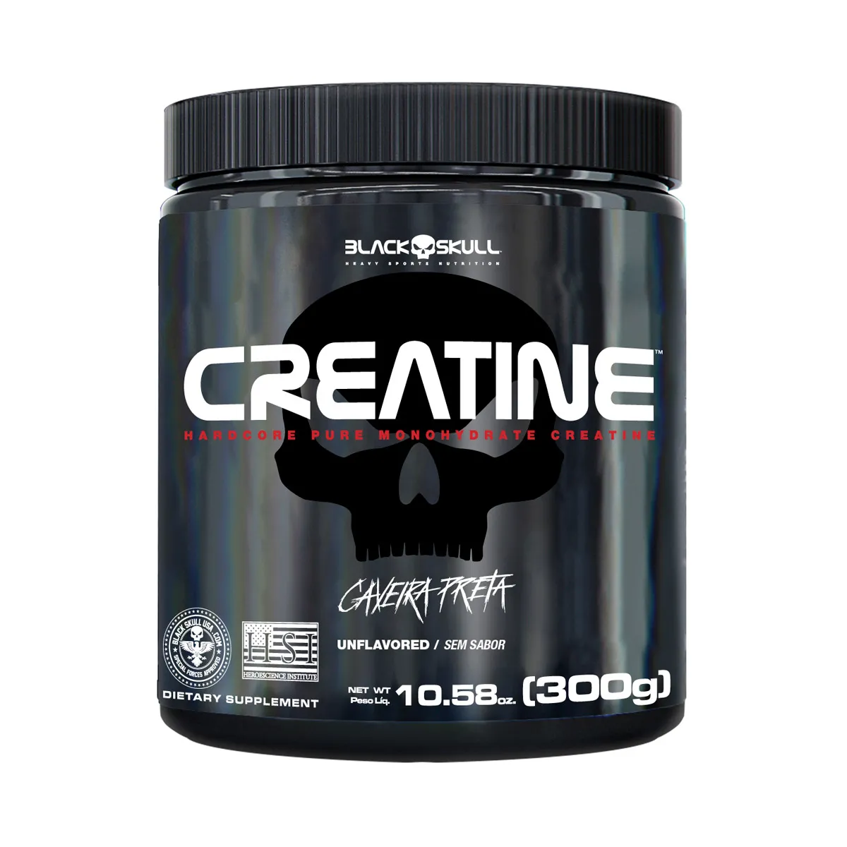 CREATINA PURA BLACK&SKULL 300G