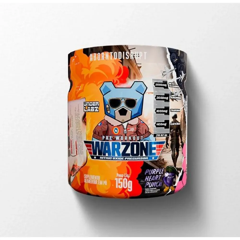 WARZONE PRÉ TREINO 150G PURPLE HEART PUNCH