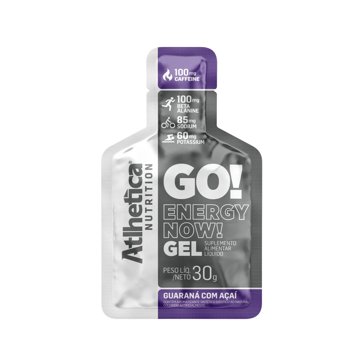 GO ENERGY NOW GEL ATLHETICA GUARANÁ COM AÇAÍ 