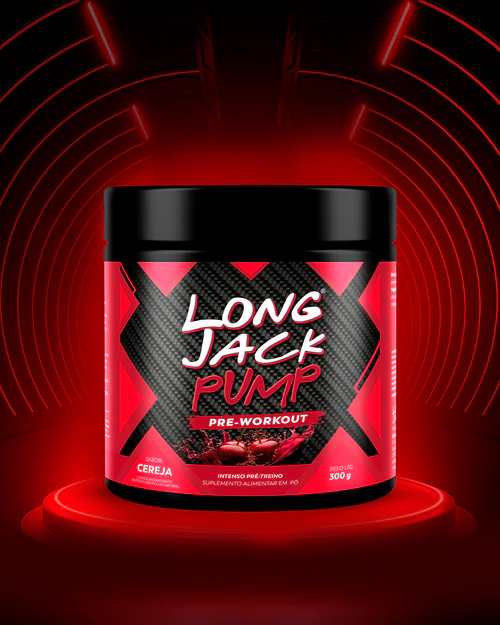 PRÉ TREINO LONG JACK PUMP 300G CEREJA