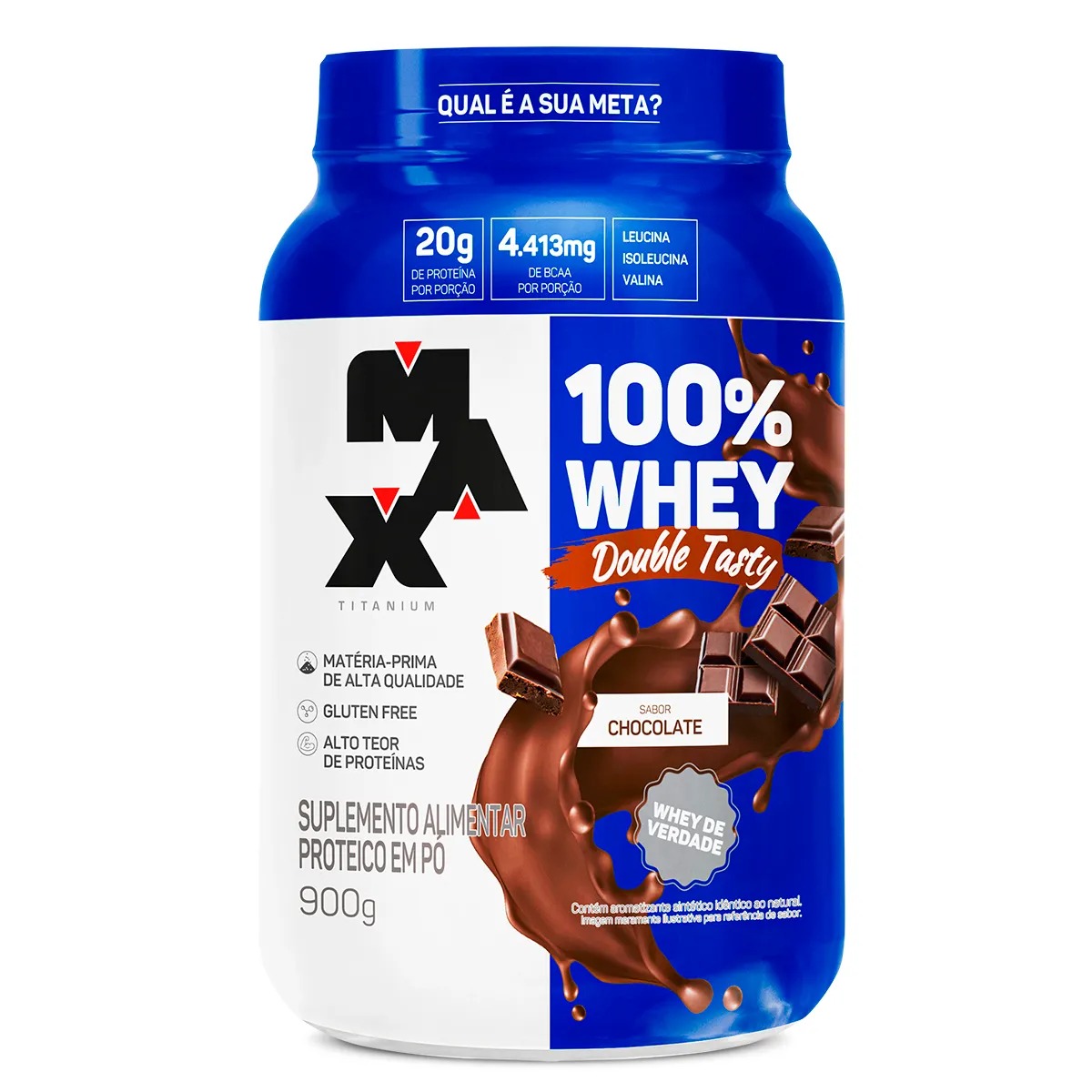 MAX 100% WHEY DOUBLE TASTY 900G CHOCOLATE