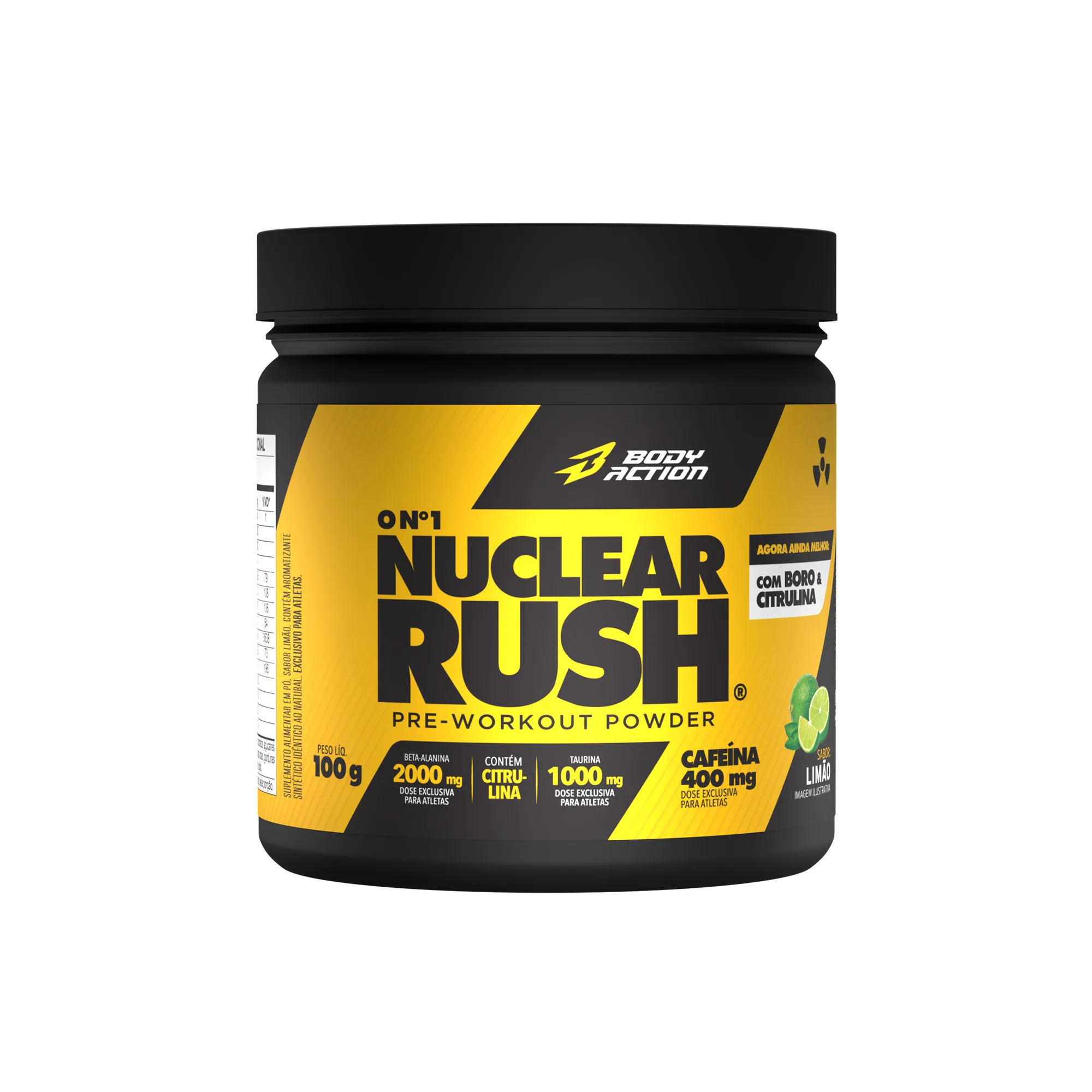 PRÉ TREINO NUCLEAR RUSH 100G LIMÃO