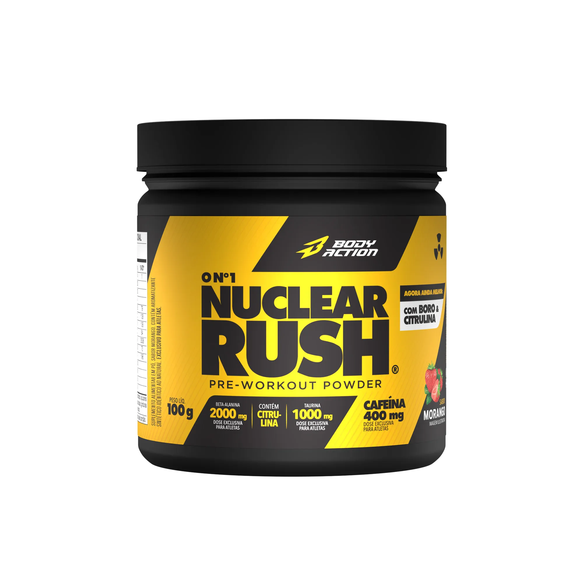 PRÉ TREINO NUCLEAR RUSH 100G MORANGO