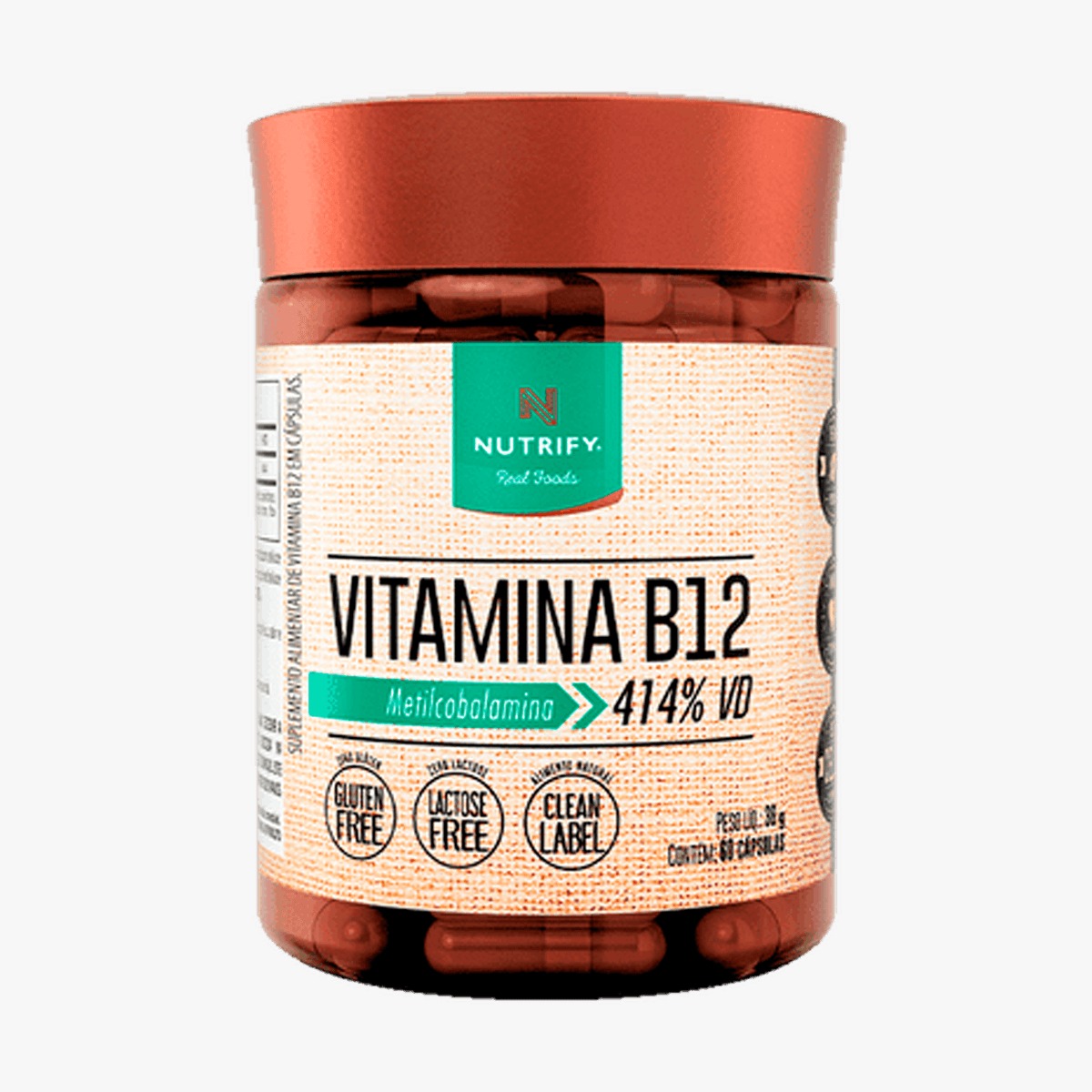 VITAMINA B12 NUTRIFY 60 CÁPSULAS