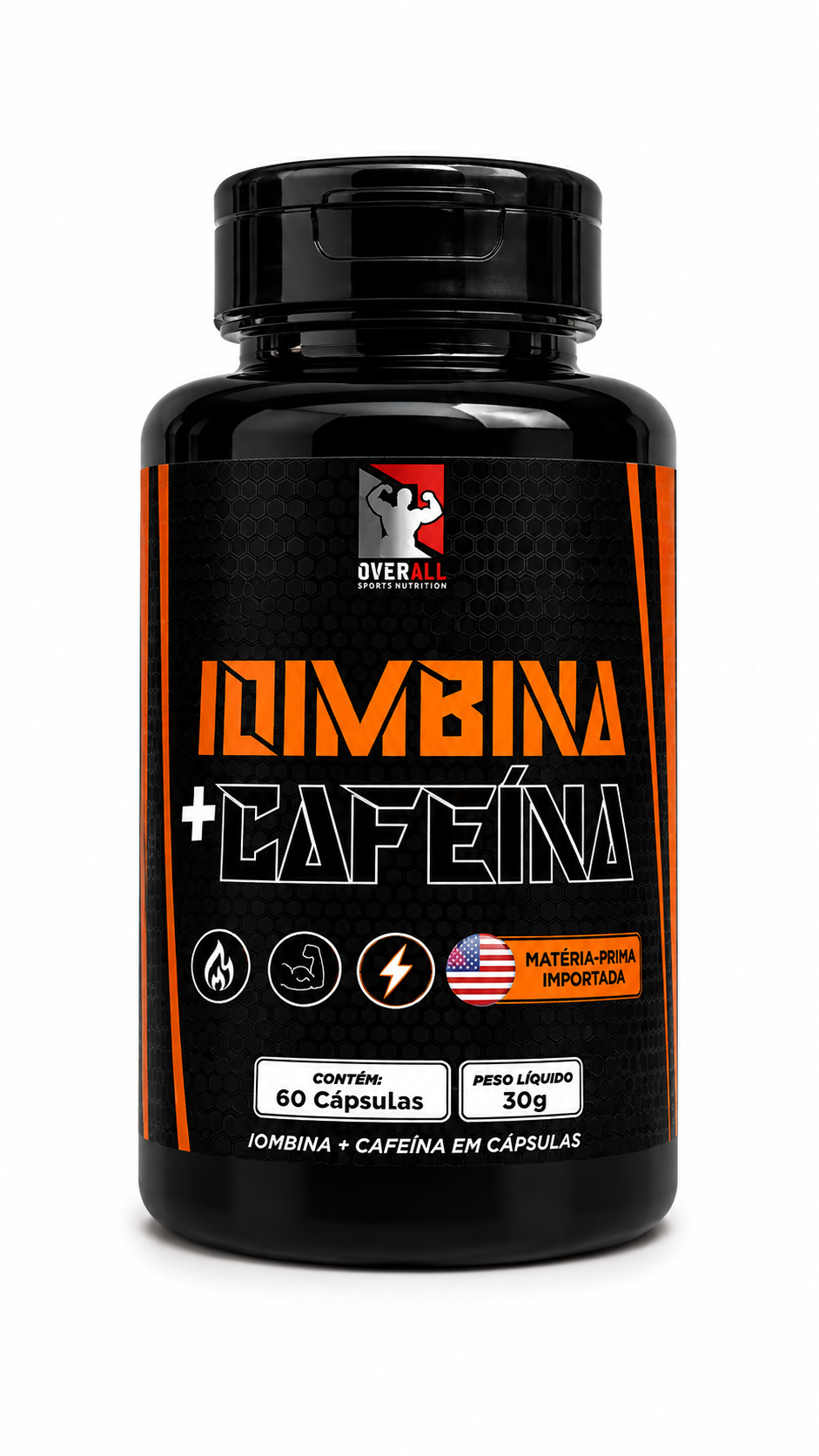IOIMBINA + CAFEÍNA OVERALL 60 CÁPSULAS