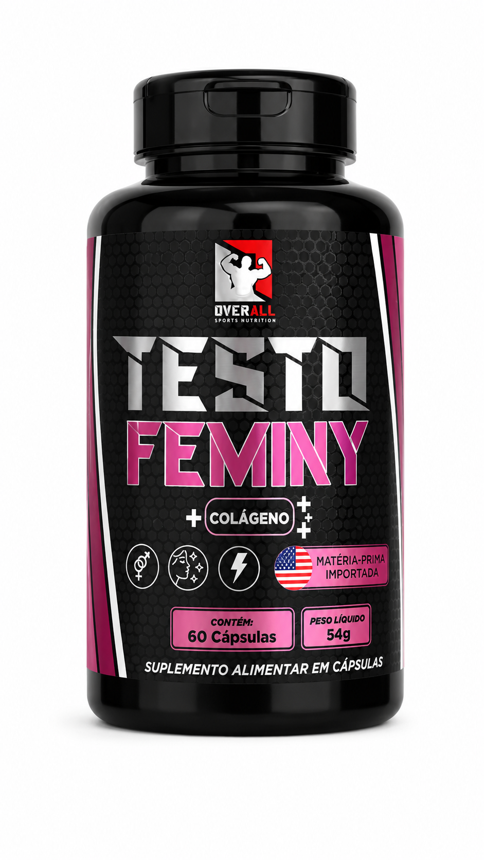TESTO FEMINY + COLÁGENO OVERALL 60 CÁPSULAS
