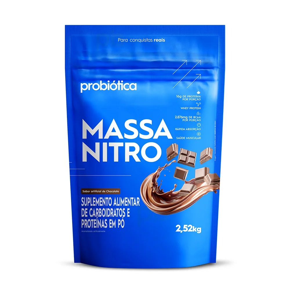 MASSA NITRO PROBIÓTICA CHOCOLATE 2,52KG