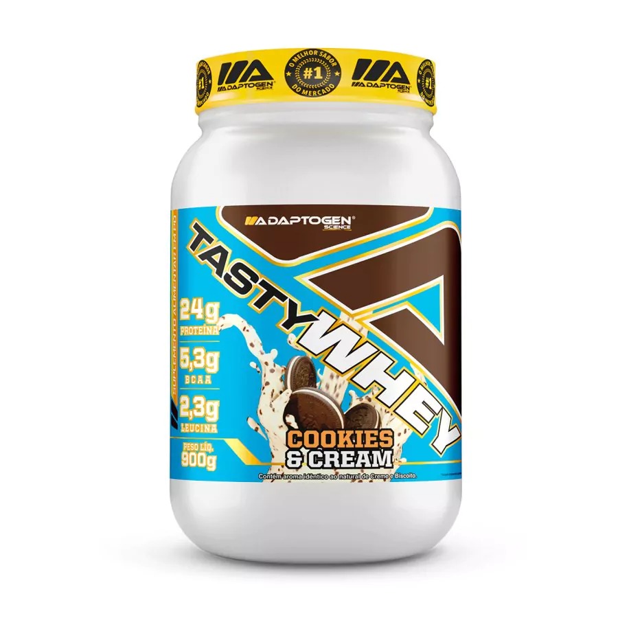 TASTY WHEY ADAPTOGEN 900G COOKIES & CREAM