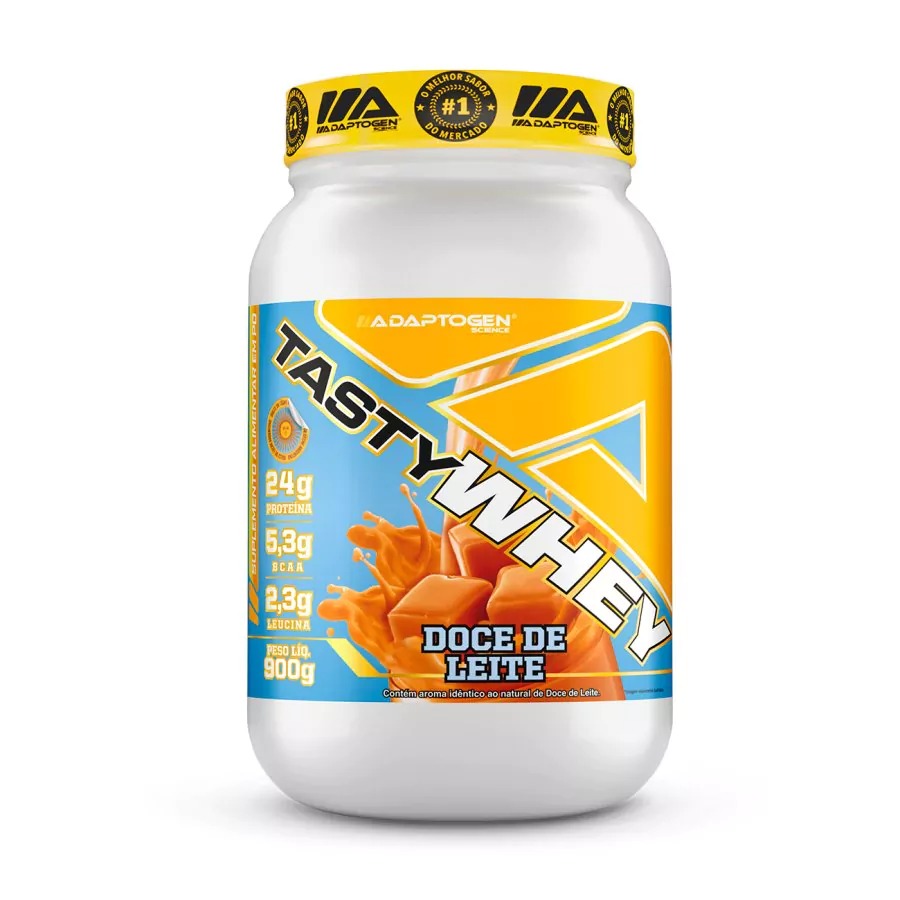TASTY WHEY ADAPTOGEN 900G DOCE DE LEITE