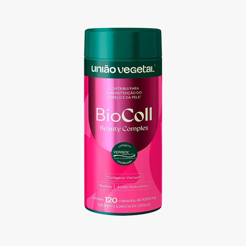 BIOCOLL BEAUTY COMPLEX UNIÃO VEGETAL 120 CÁPSULAS