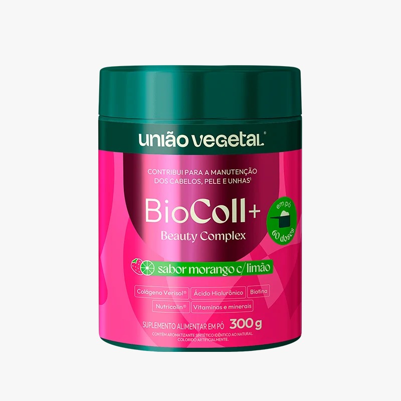 BIOCOLL+ BEAUTY COMPLEX 300G SABOR MORANGO COM LIMÃO