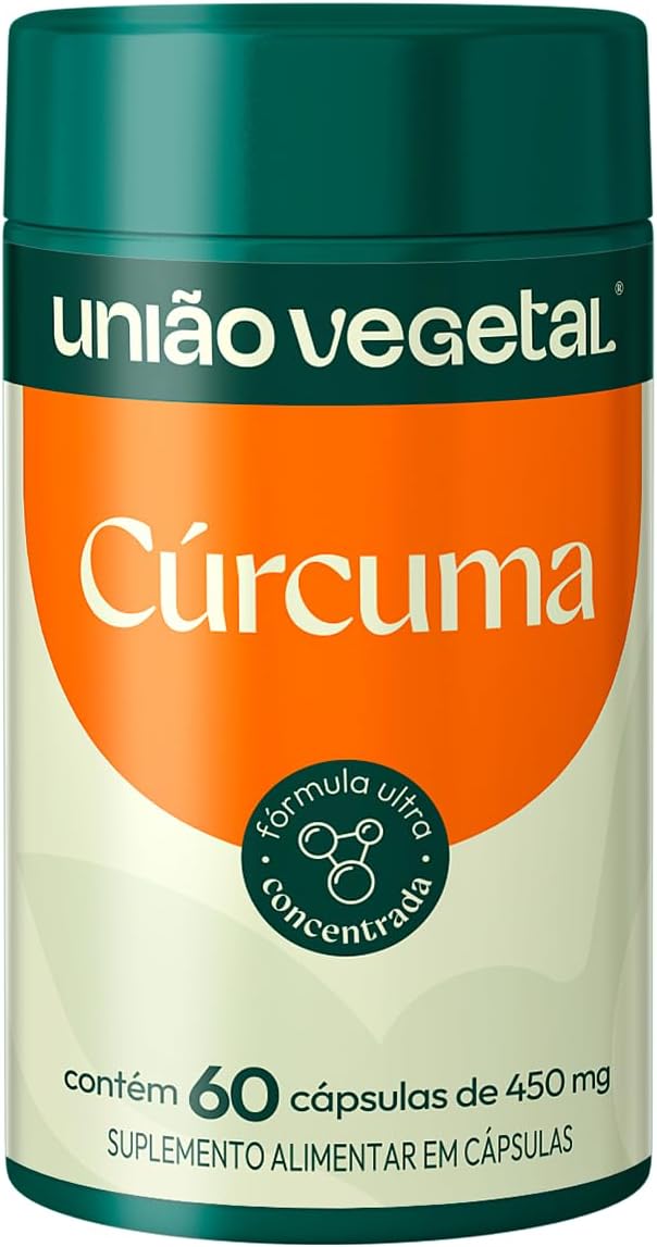 CÚRCUMA 450MG UNIÃO VEGETAL 60 CÁPSULAS