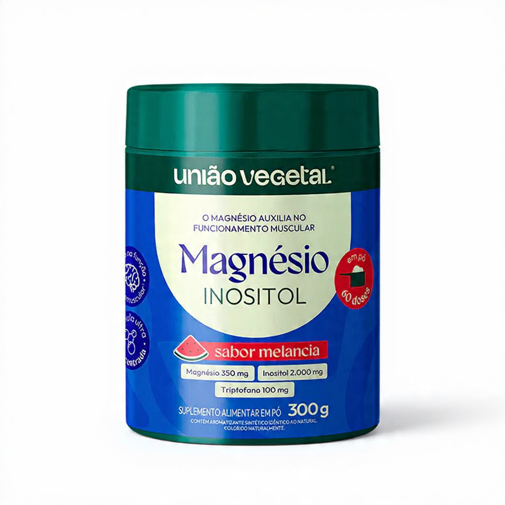 MAGNÉSIO INOSITOL UNIÃO VEGETAL 300G MELANCIA