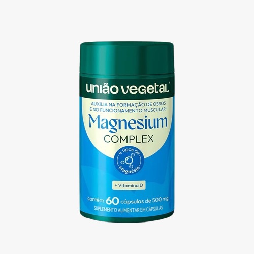 MAGNESIUM COMPLEX UNIÃO VEGETAL 60 CÁPSULAS
