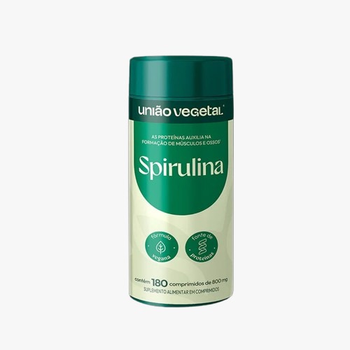 SPIRULINA UNIÃO VEGETAL 180 COMPRIMIDOS