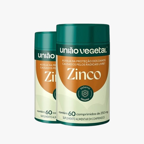 ZINCO UNIÃO VEGETAL 60 COMPRIMIDOS