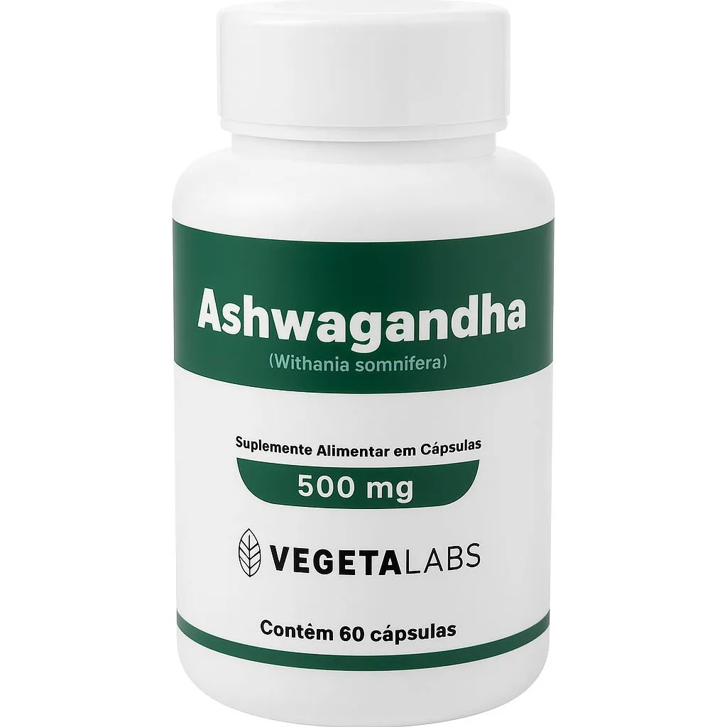 ASHWAGANDHA VEGETAL LABS 500MG 60 CÁPSULAS