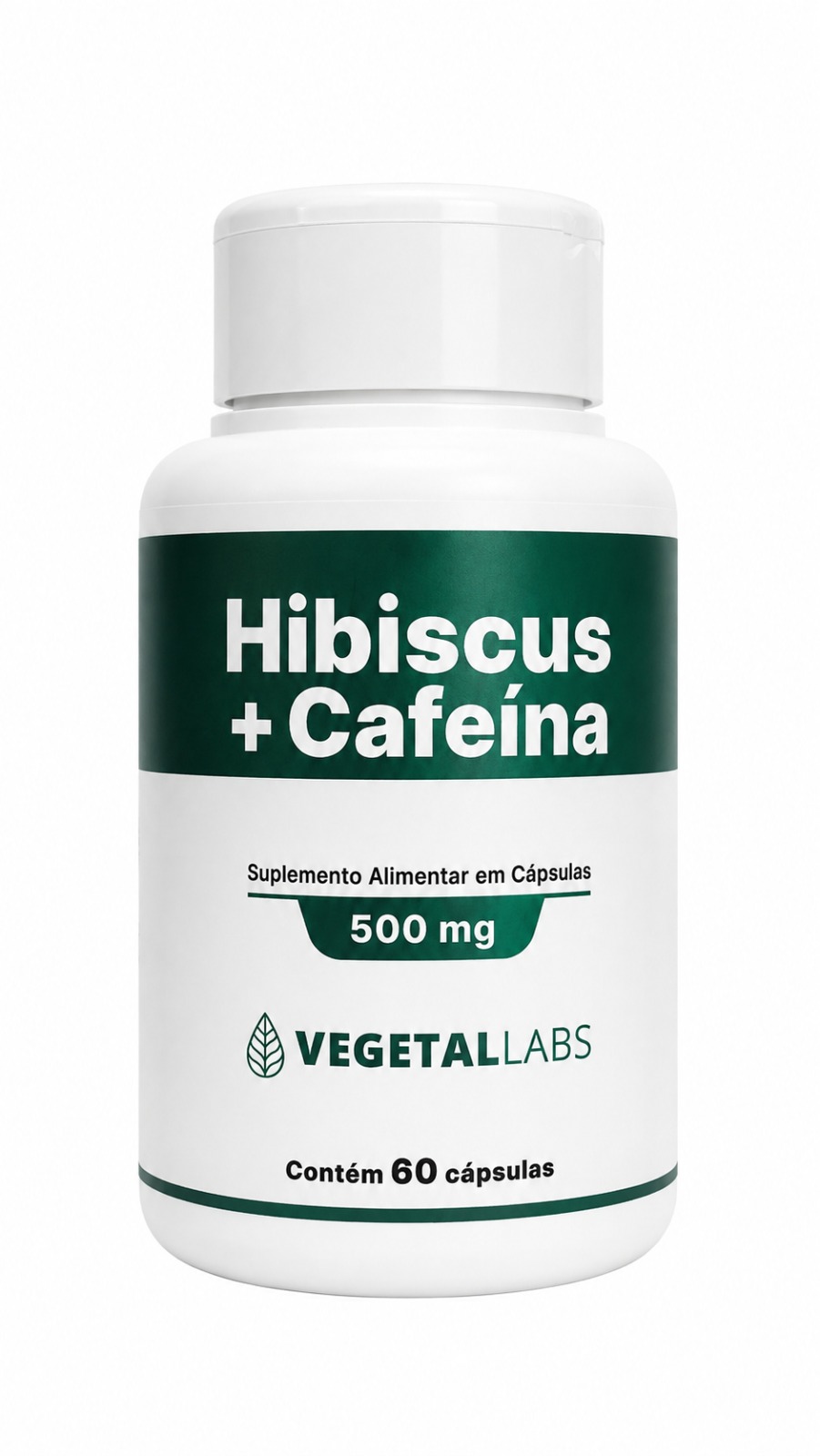 HIBISCUS + CAFEÍNA VEGETAL LABS 500MG 60 CÁPSULAS