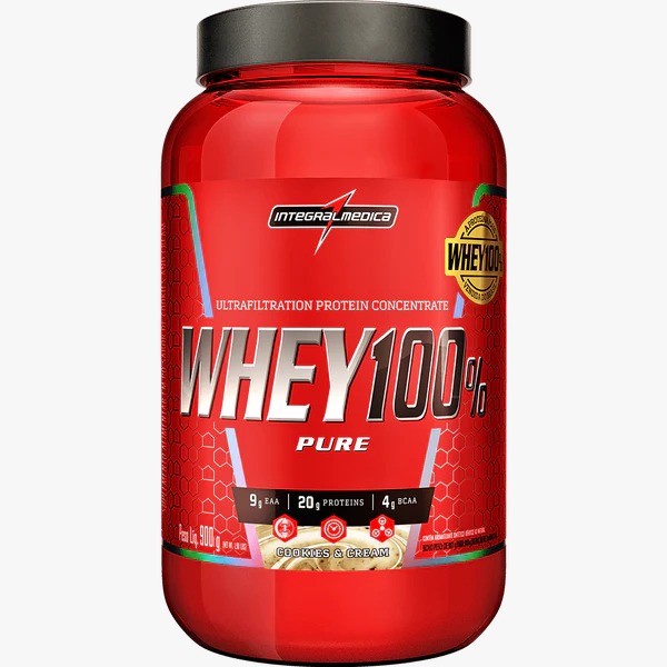 WHEY 100% PURE 900G COOKIES E CREAM